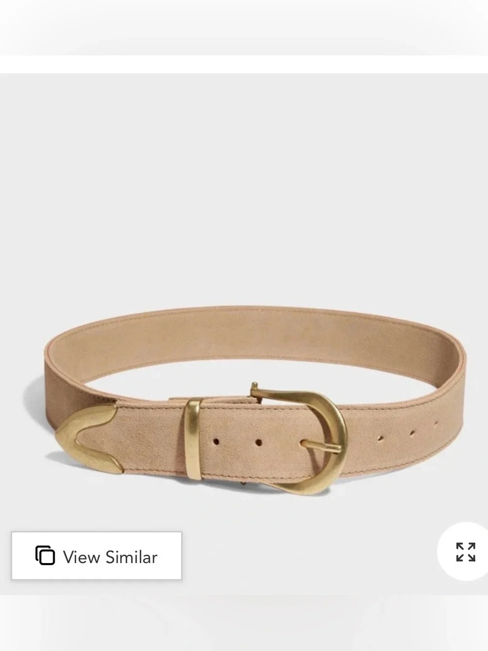 Beige Nisolo Bonnie Belt - NWT
